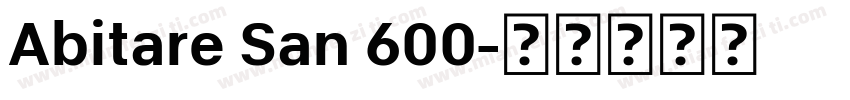 Abitare San 600字体转换